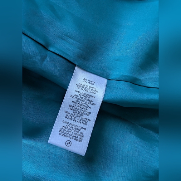 Michael Kors 2 Button Teal Women's Blazer Size 4 - Picture 12 of 14